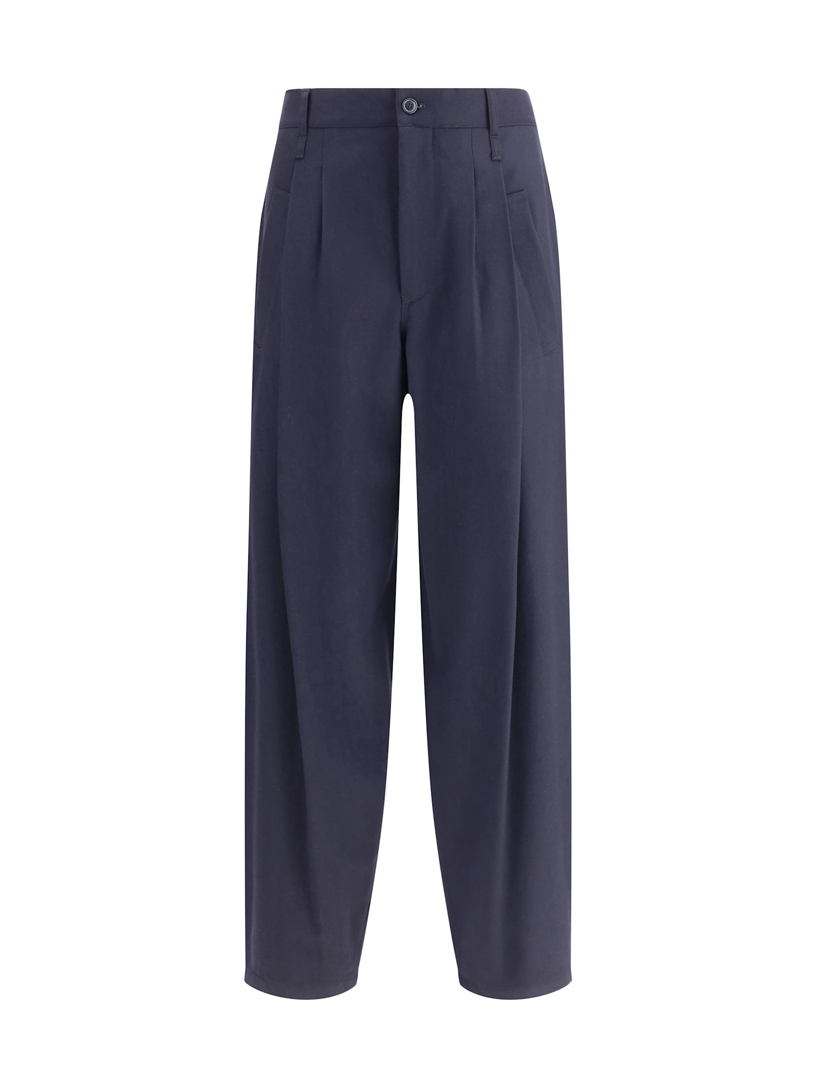 Lightweight Wool Cloth Single-dart Pants