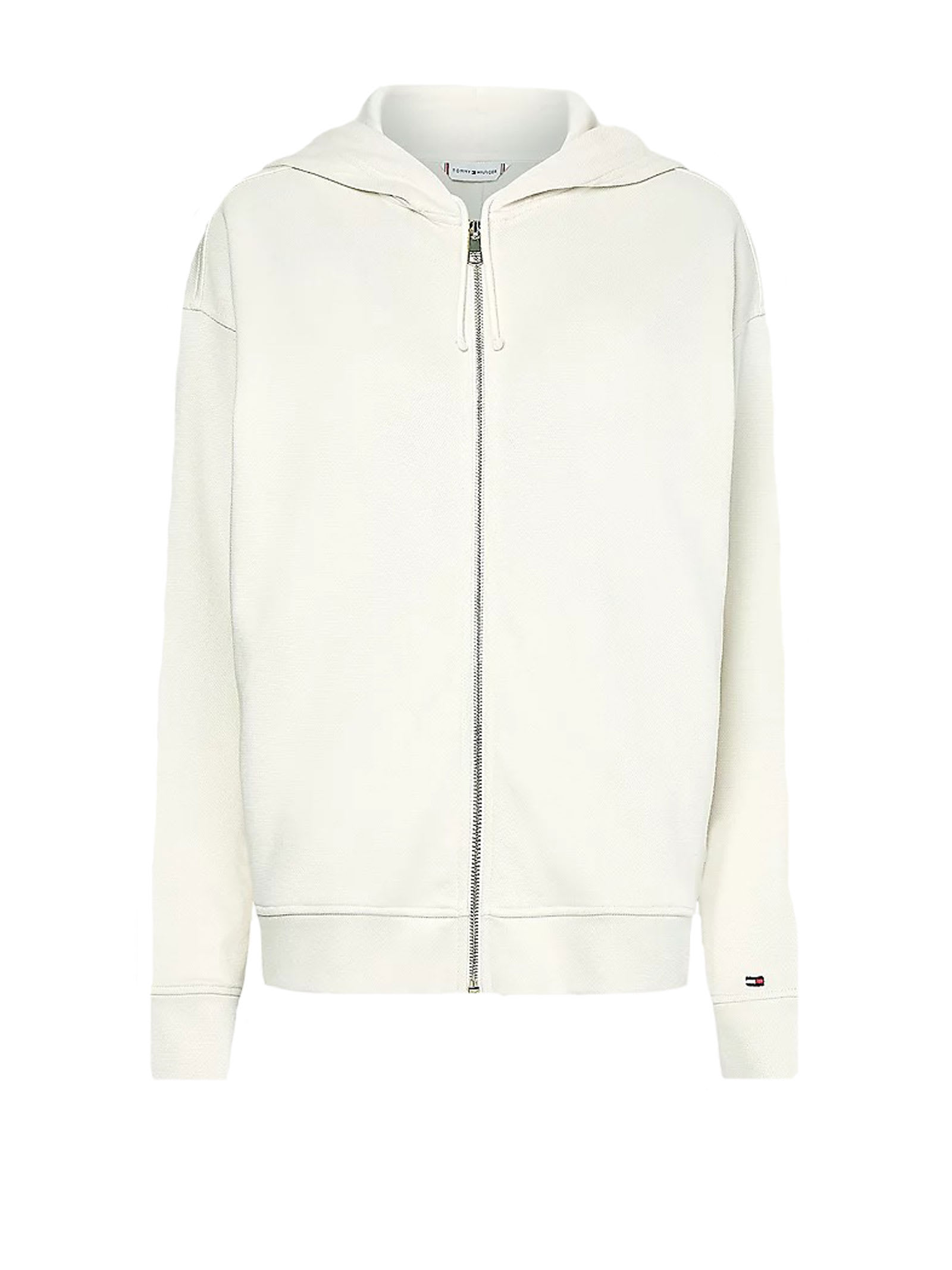 Tommy Hilfiger Hoodie In White Cream Colored