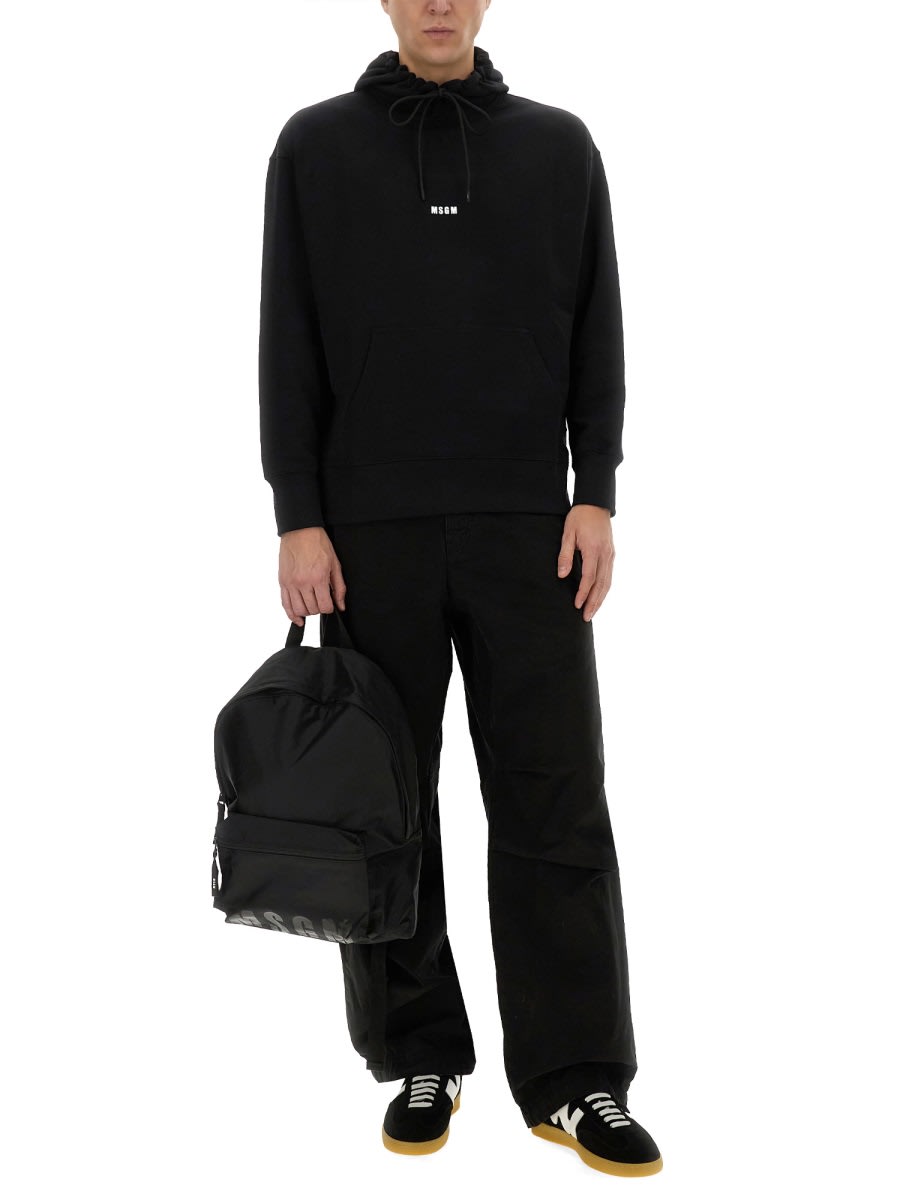 Msgm Hooded Sweatshirt Kangaroo Pocket