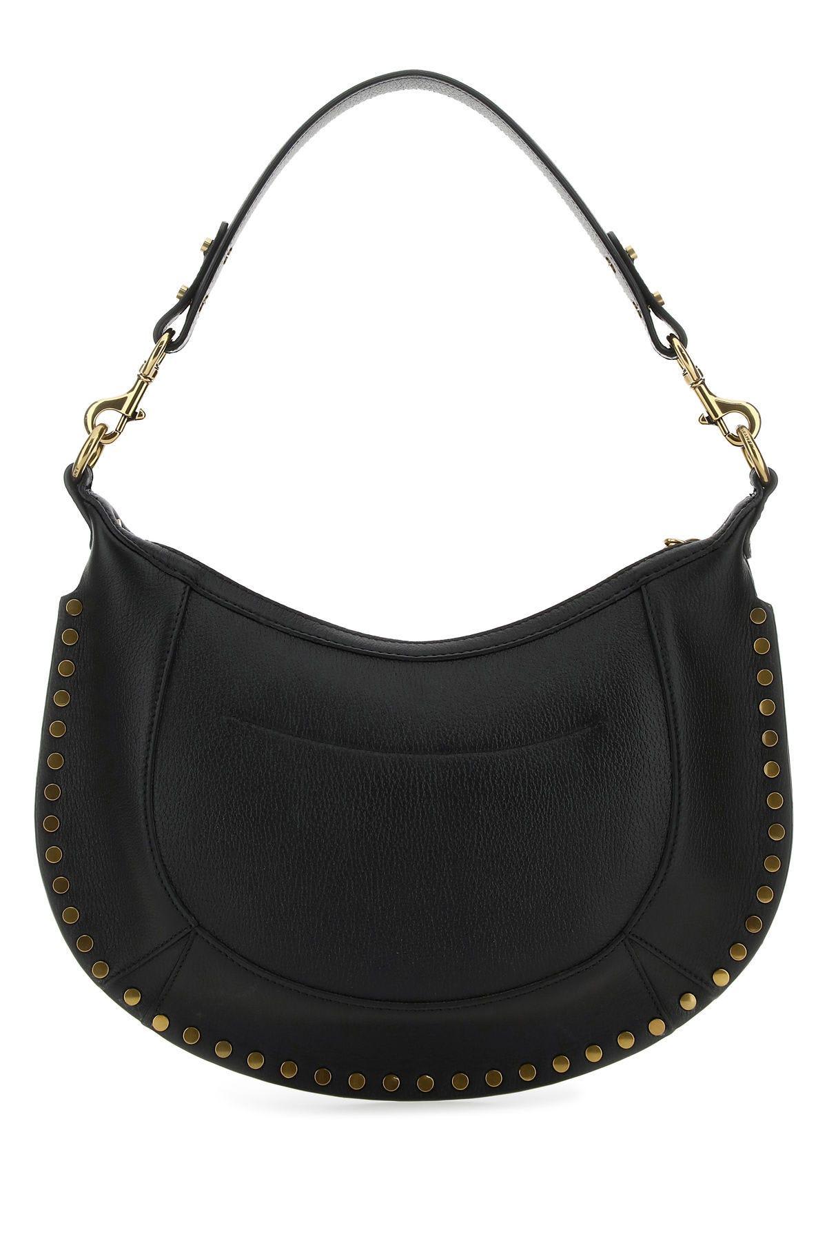 Shop Isabel Marant Black Leather Naoko Handbag