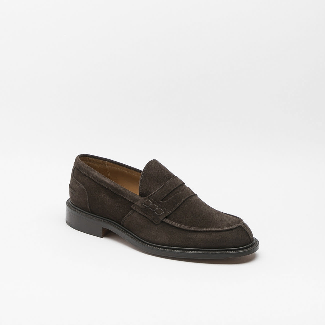 James Coffee Castorino Suede Penny Loafer