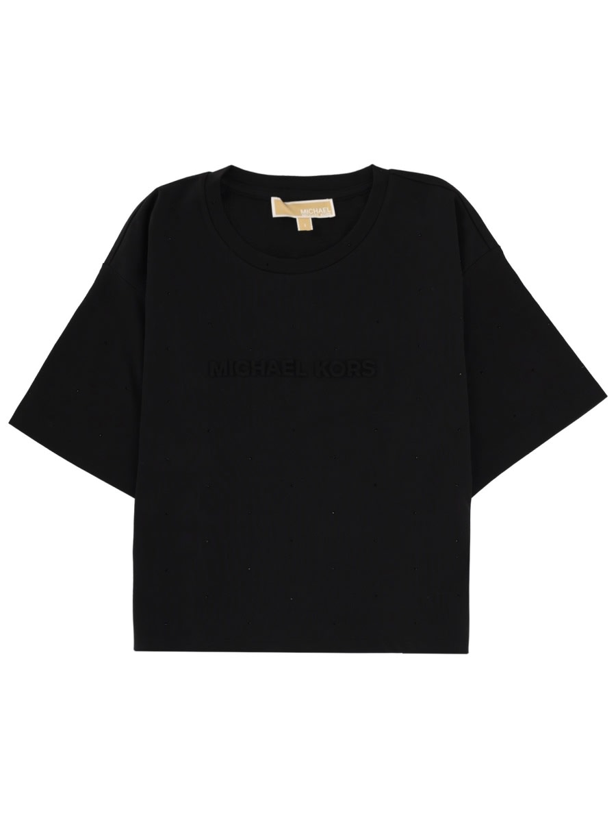 Michael Kors T-shirt With Logo In Black