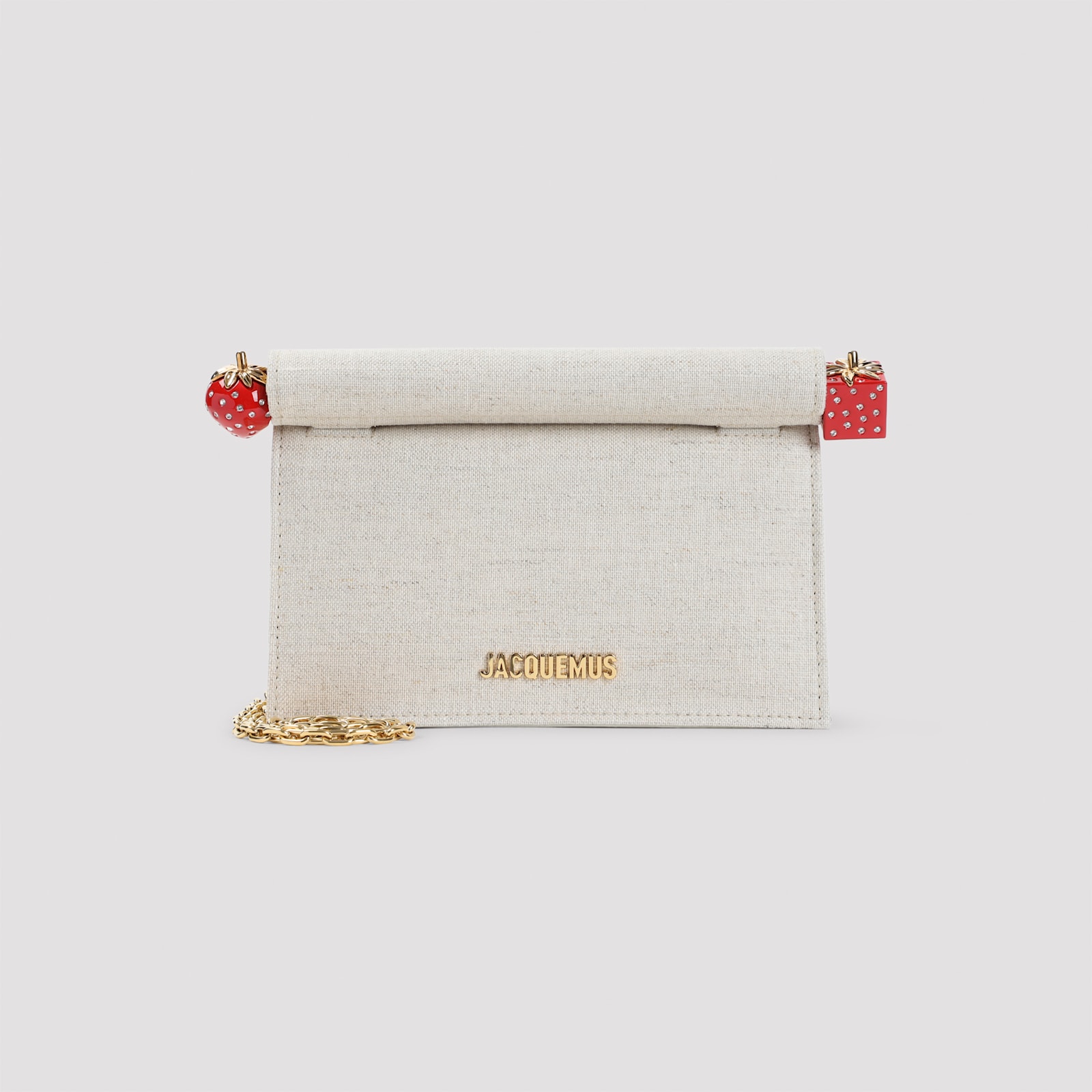 Jacquemus La Petite Pochette Rond C In Gray