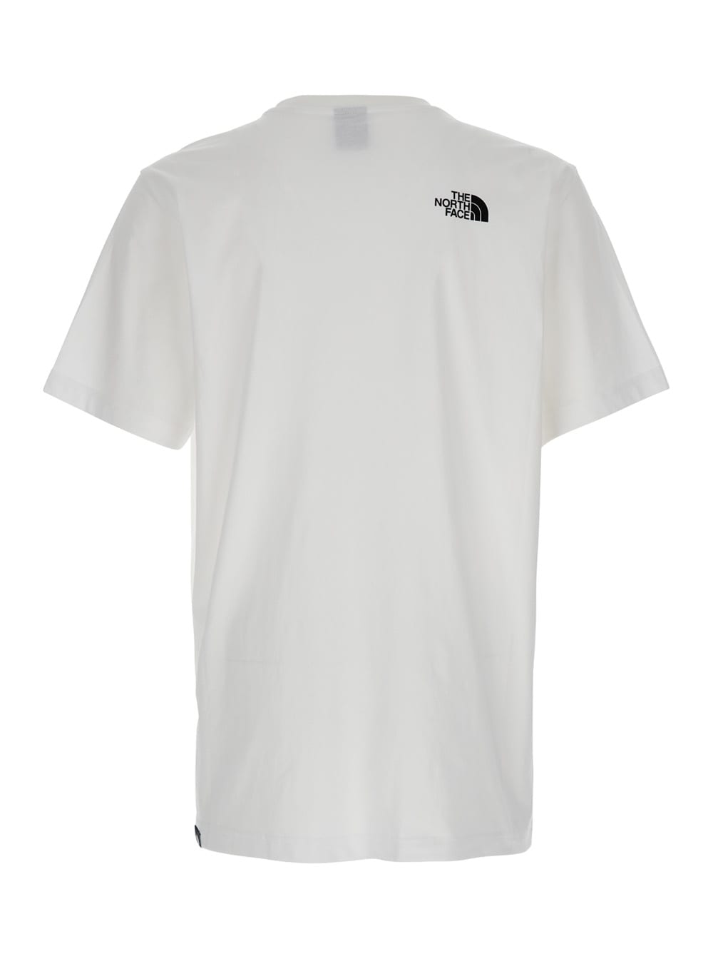 Shop The North Face White T-shirt With Logo Printed On The Front And Back In Cotton Blend Man In Tnf White