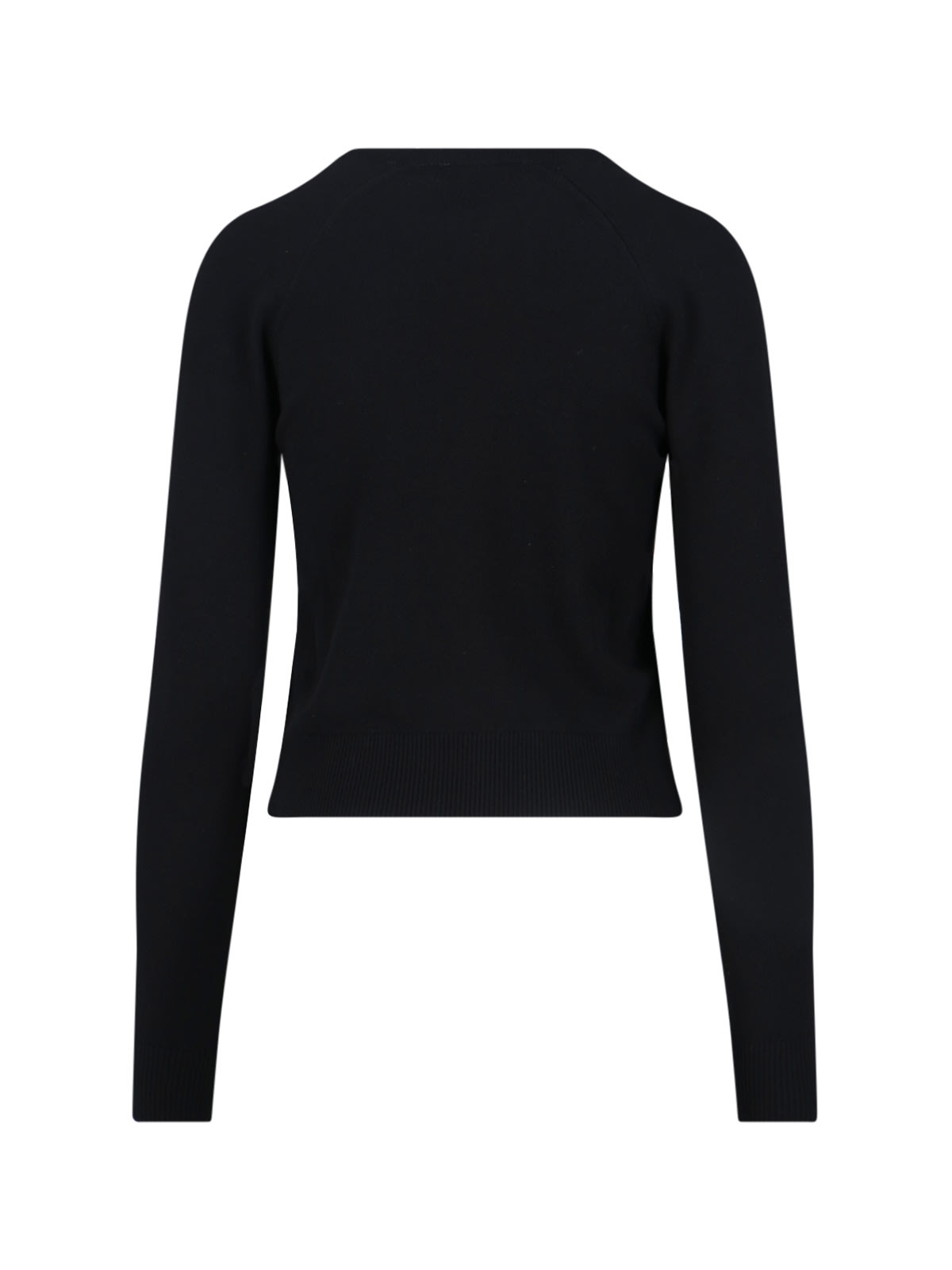 Patou Merino Wool Blend Sweater In Black
