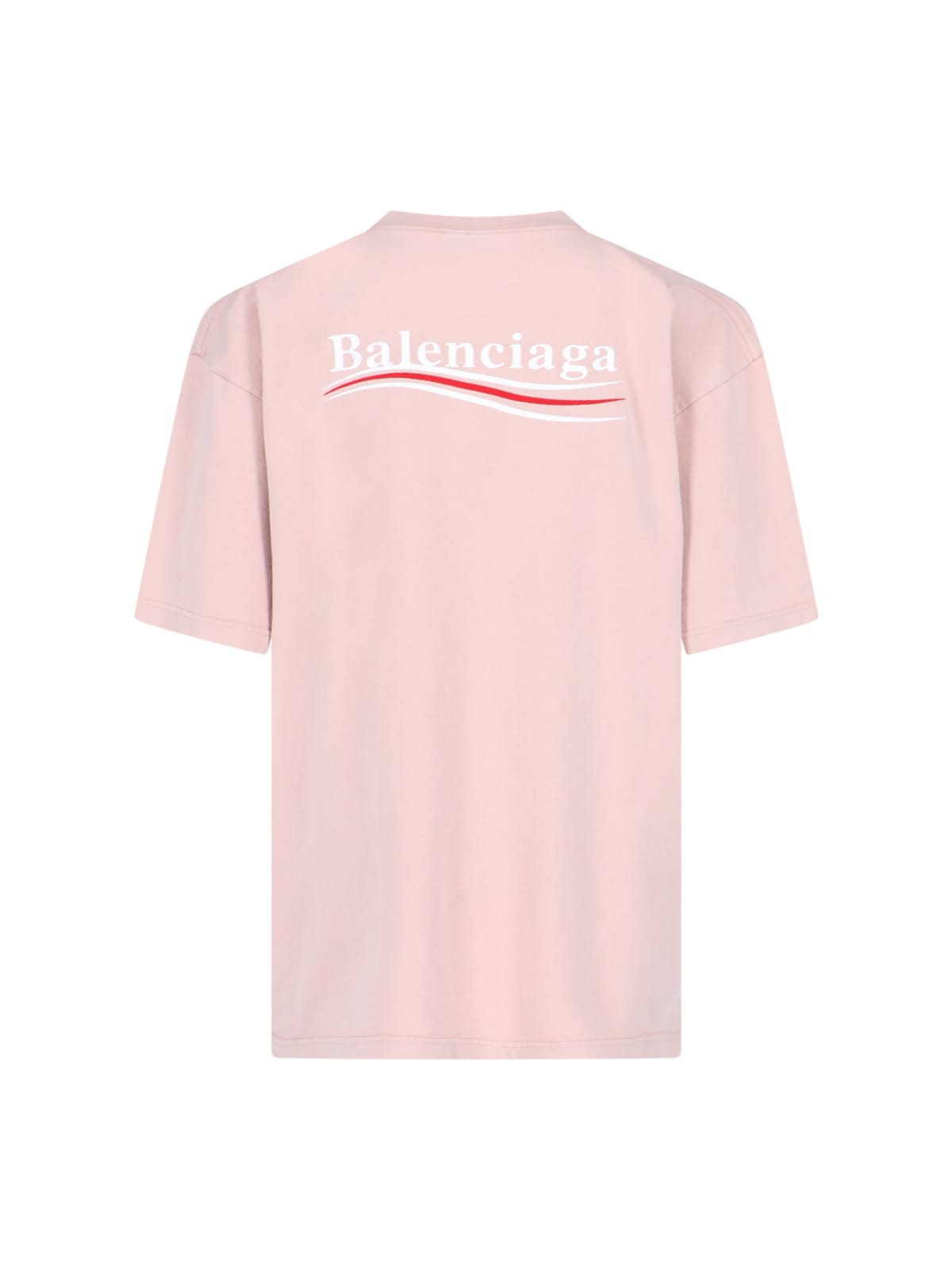 Shop Balenciaga Back Logo T-shirt In Pink