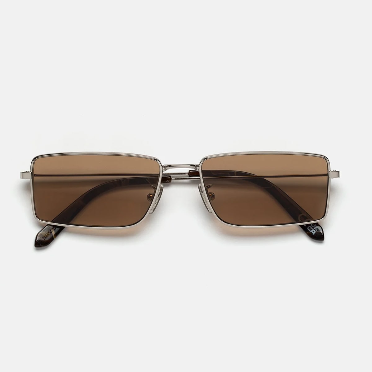 Chopper Brown Marble Silver Sunglasses