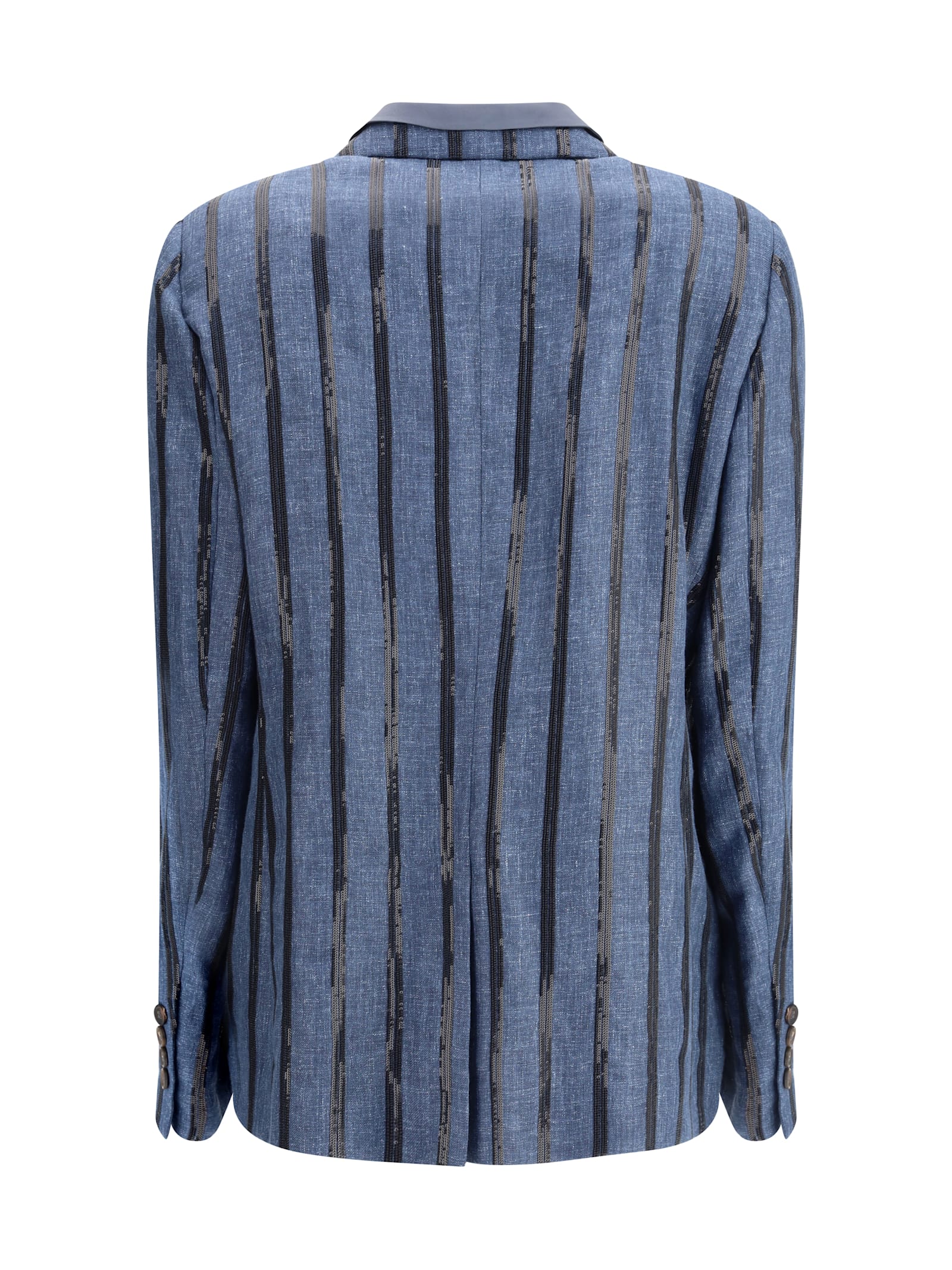 Brunello Cucinelli Blazer Jacket In Multi