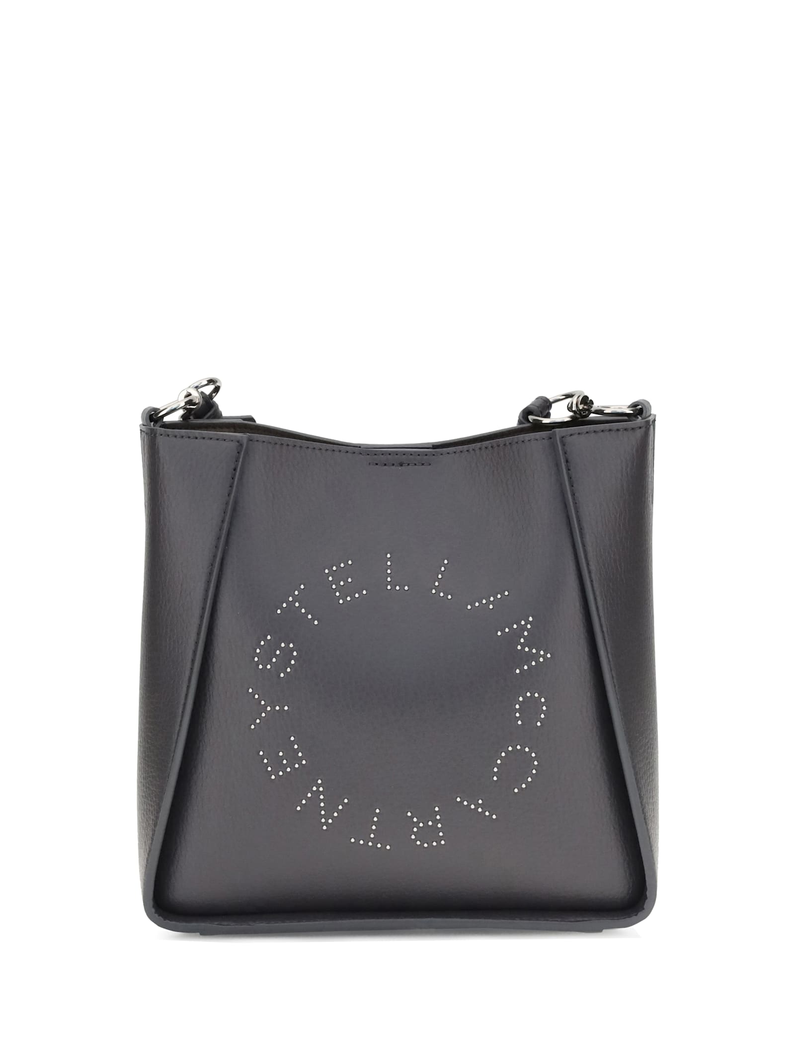 Stella Mccartney Women Logo Shoulder Bag In Gray
