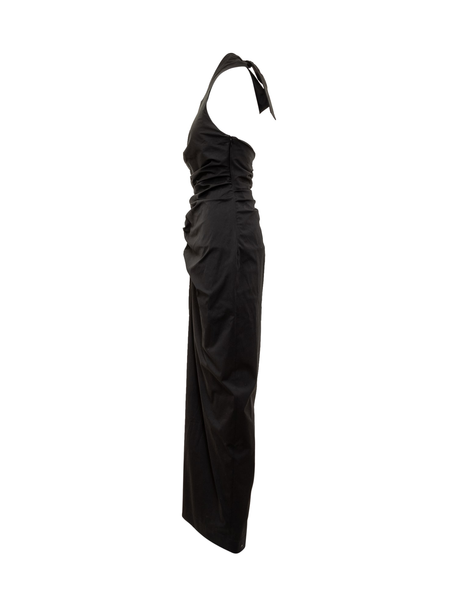 Shop Ferragamo Dress With Tassel In Black