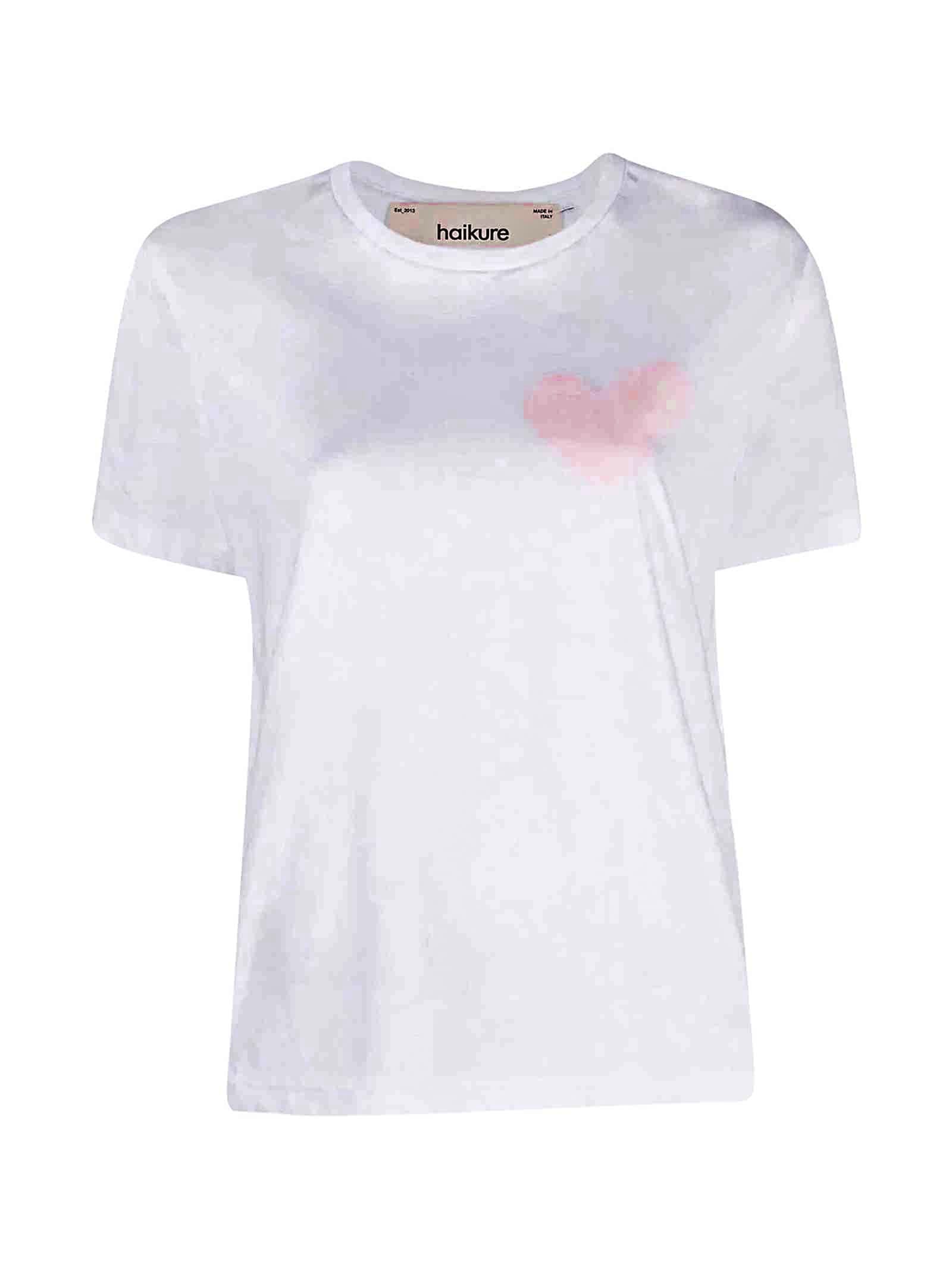 Haikure White T-shirt With Heart Print
