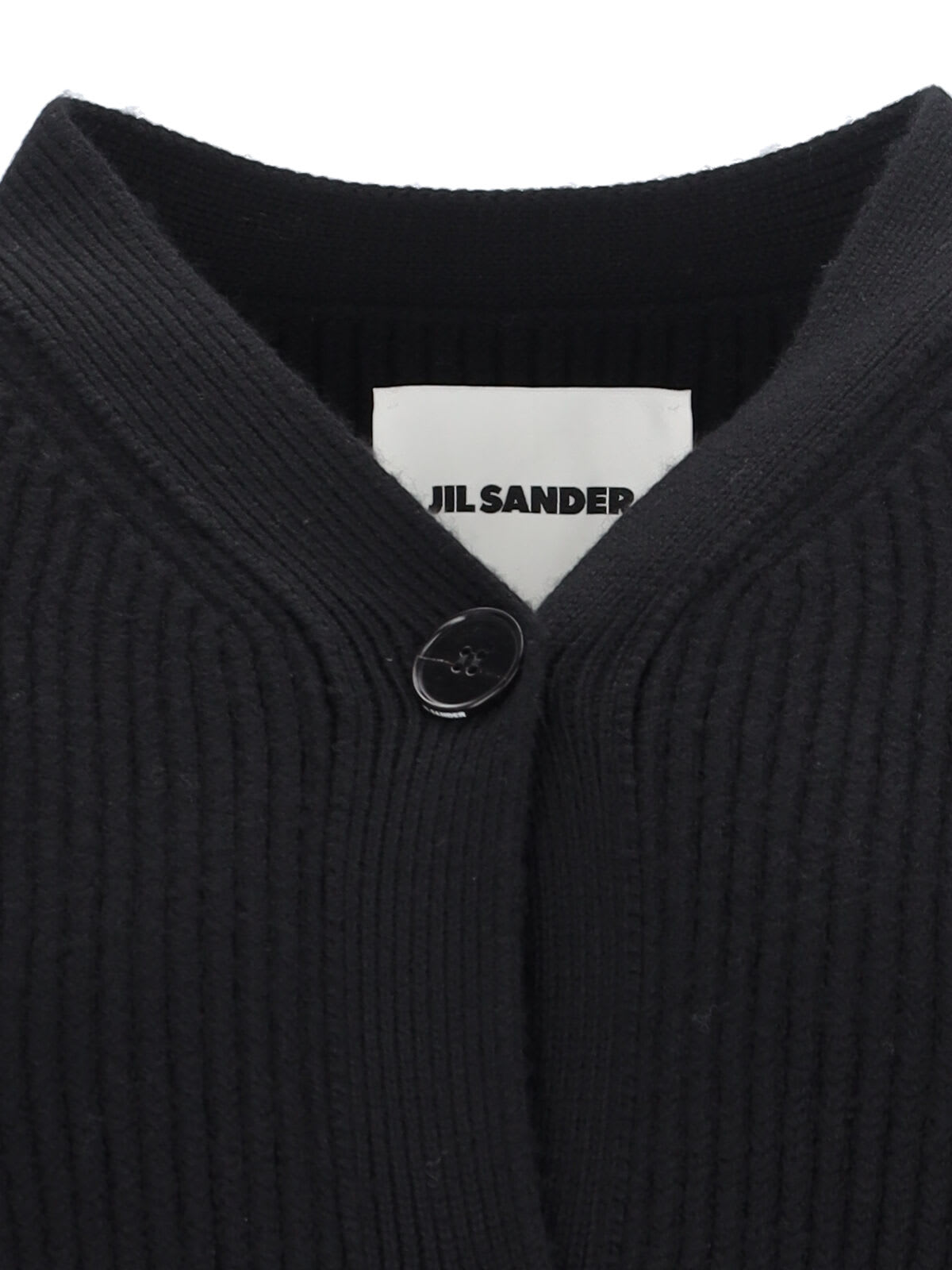 Shop Jil Sander Long Cardigan In Black