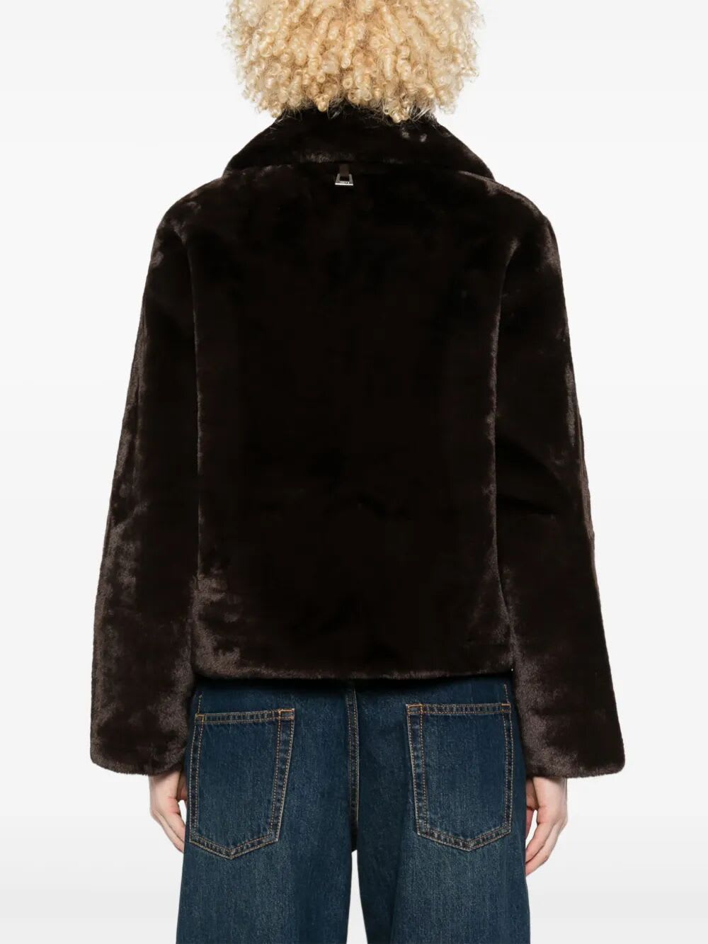 Apparis Elis Coat In Brown