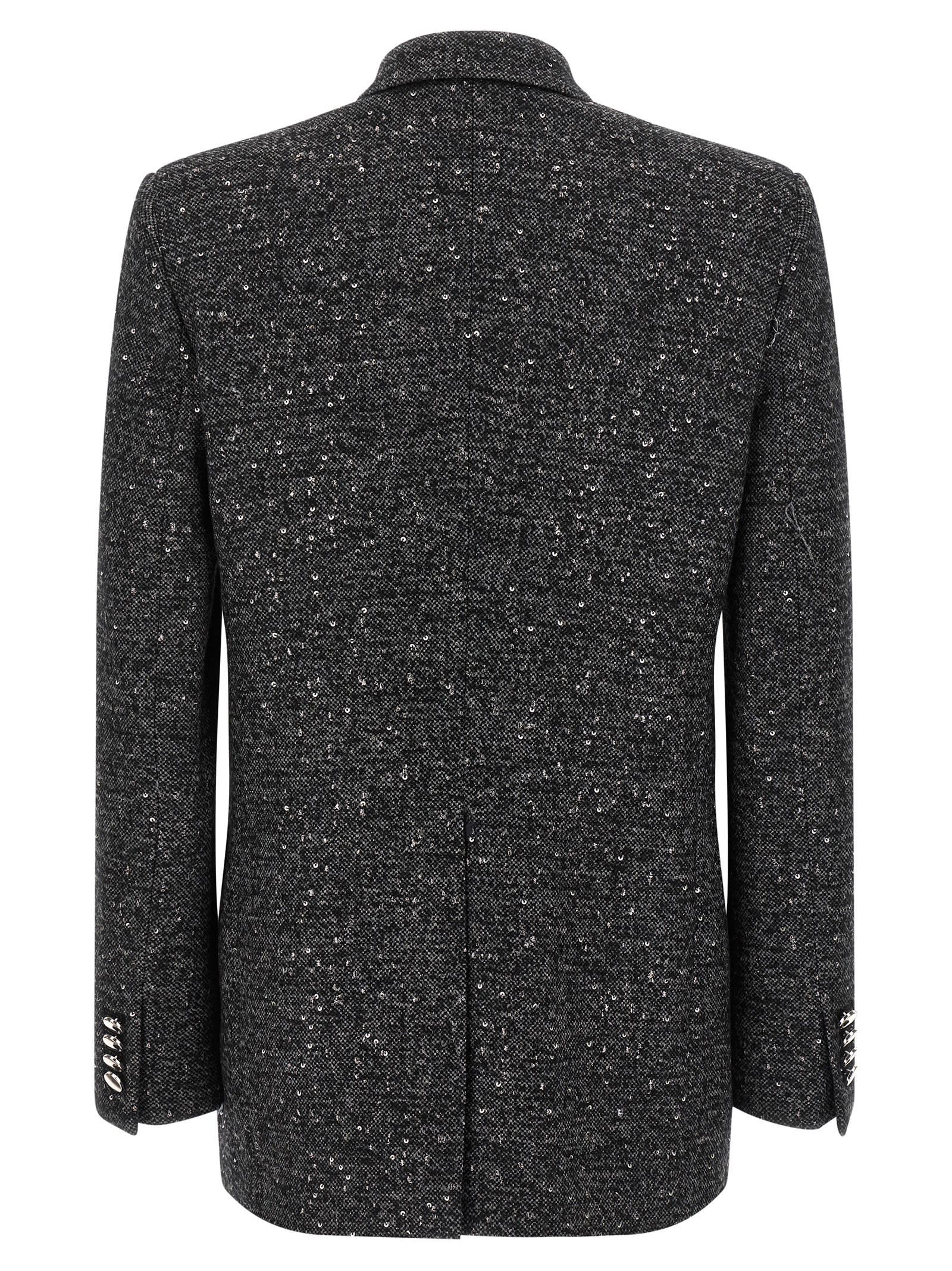 Tagliatore J-asmine10b Blazer In Grey Wool In Gray