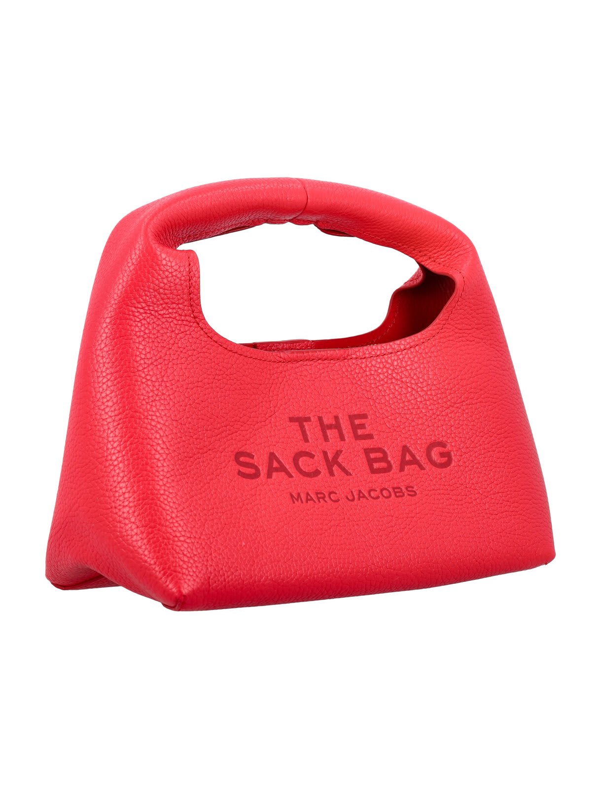 Shop Marc Jacobs Logo Debossed Mini Top Handle Bag In Red