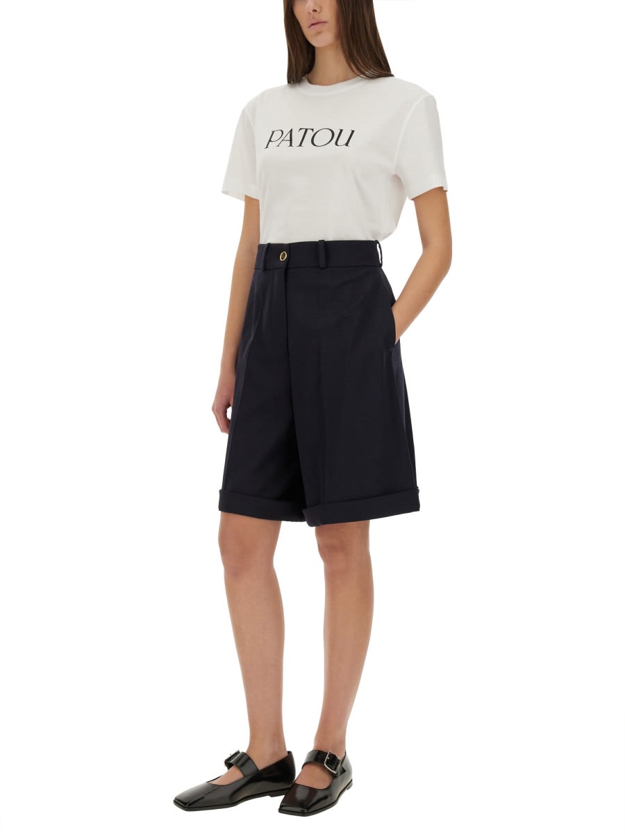 Patou Logo Print T Shirt In White