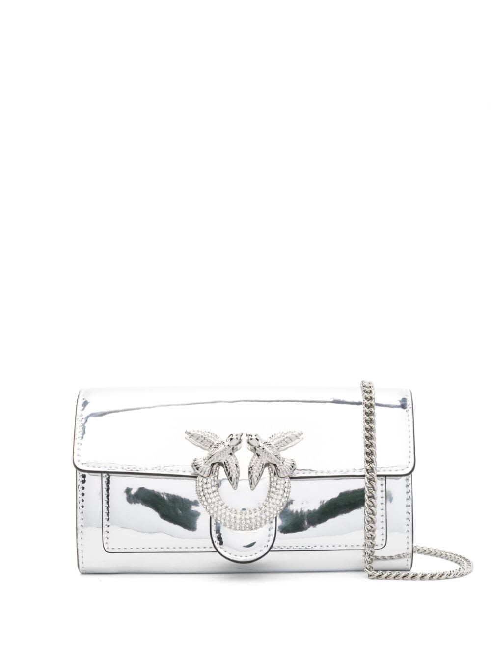 Pinko Love One Wallet In Metallic