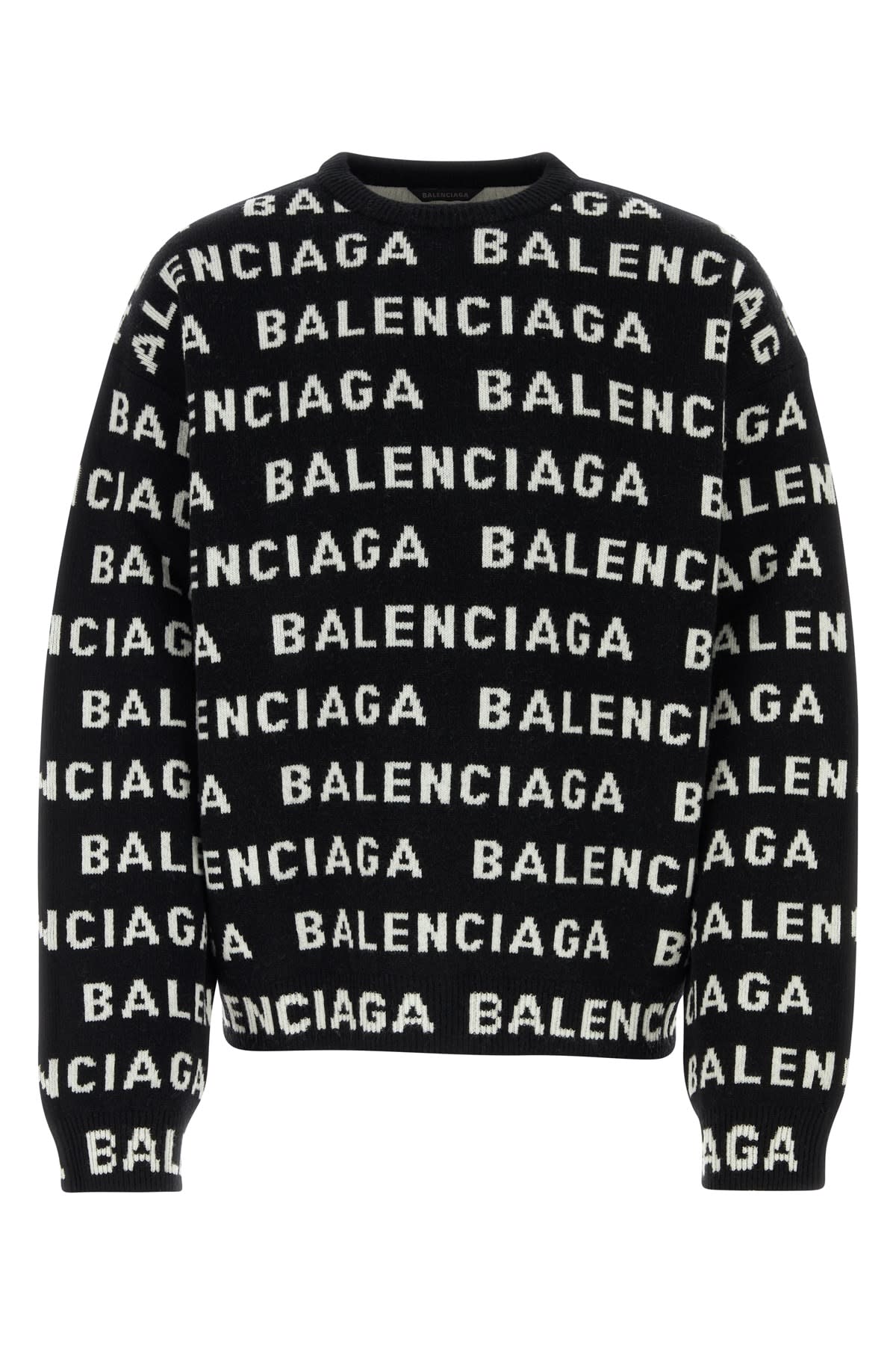 Shop Balenciaga Maglia In Blackwhite